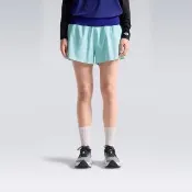 【The North Face】TNF 休閒 運動 短褲 W SUMMIT PACESETTER SHORT GRAPHICFQ 女 水藍 (NF0A8HW98EB)
