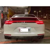 保時捷 Porsche Panamera 971 Fxx款碳纖維後下巴 971後下巴 帕拉梅拉碳纖下巴  971.1後唇