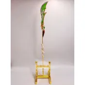 〔歡喜佛具〕1尺3神尊用精緻法器💫盤龍關刀 金銀兩色可選｜關聖帝君 文衡聖帝 關公｜神像 法器 拜拜用品 祭祀用品
