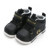 (店+)【MOONSTAR 月星】日本MoonStar月星機能童鞋-HI系列十大機能高筒學步鞋MSTWB116黑-13~18cm寶寶段(2E)