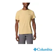 Columbia 哥倫比亞 男款-防曬UPF50涼感快排短袖上衣-漠黃色-UAE27170SG/JS