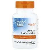 【iHerb】Doctor's Best, 乙酰左旋肉鹼，60 粒素食膠囊（每粒膠囊 500 毫克）