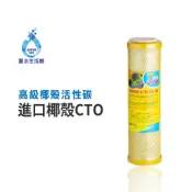 【麗水生活館】10吋 高級椰殼活性碳濾心 進口椰殼CTO 進口 10“英吋濾心 過濾器濾心通規 第三道