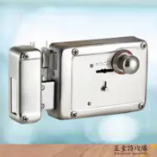 【連體鎖】DY5301#S.S 金冠 白鐵五段鎖 防盜鎖 葉片式三支伸縮鑰匙玄關門專用鎖 硫化銅門鎖 防暴
