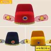 手舞足蹈舞蹈用品成人兒童財神帽狀元帽/簡易烏紗帽/新郎帽/官帽/古装帽子