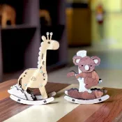 【手作DIY】小動物 遙遙 木製筆架 文具收納 辦公室用品 兒童節