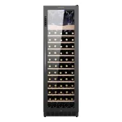 (店+)【LEZUN 樂尊】270L嵌入式不銹鋼鍍鈦智慧觸摸恒溫紅酒櫃 LZ-270L03  滿層架/掛杯架/全配(冷藏冰箱 葡萄酒櫃  冷藏櫃 )