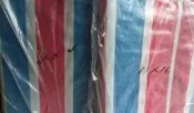 超厚型紅藍白帆布 20尺x20尺  防水帆布 遮雨帆布 塑膠布 _粗俗俗五金大賣場