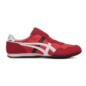 【Onitsuka Tiger】鬼塚虎-無鞋帶款紅底黑白虎爪紋 SERRANO SLIP-ON(1183C615-600)休閒鞋