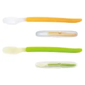 (店+)【Combi】康貝 優質軟匙餵食匙單支-附盒(2色可選) 麗兒采家