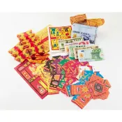 金昱科技居家生活館 【金發財金紙】有衣有錢組-福衣巾衣元寶含冥國台幣五合一幣(金紙 -普渡超渡法會必用)