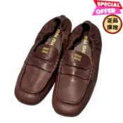Miu Miu 5D341E Ruches 納帕軟皮樂福鞋 石楠木﻿ IT 40