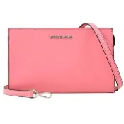 【Michael Kors】簡約經典素面防刮款手拿包方包斜背包(玫瑰粉)