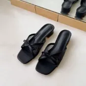 【現貨】拖鞋 魚口拖鞋 涼拖鞋 網紗鞋 低跟拖鞋 露趾拖鞋 高跟拖鞋 女 外出鞋 G077