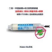 【Water Me淨水】二合一中空絲膜+G2活性碳纖維生飲級0.1微米 抑菌功效+除氯 後置小T33濾心 NT:750
