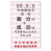 【悠遊卡貼紙】追分成功 車票 環島 台灣 觀光 旅遊 # 悠遊卡/e卡通/感應卡/門禁卡/識別證/icash/會員卡