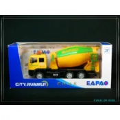 【樂達玩具*】EAPAO 易保 CITY RUNNER【水泥預拌車】水泥車 合金車 #1045 (低消200元)