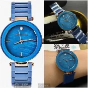 【ANNE KLEIN】手錶型號AN00593寶藍色錶面寶藍34mm錶殼寶藍陶瓷錶帶款