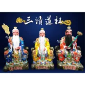 《大溪神桌 果真興佛具》   三清道祖   元始天尊 靈寶天尊 道德天尊@大溪神桌
