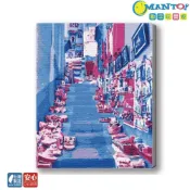 (店+)【Manto】藍色山城摩洛哥-台灣製DIY數字油畫|超取專用大小