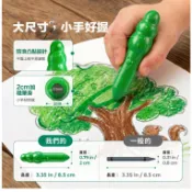 森林樹精無毒蜂蠟好握蠟筆(16色) JA99377【JarMelo 原創美玩】諾貝兒