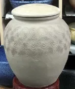 《鶯歌中外陶瓷專賣》３斗無釉大口陶甕 - 可放老茶、普洱茶 的茶甕 (3斗大口甕)