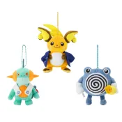 現貨 日本寶可夢中心 Pokémon Center限定 澡堂系列 雷丘 蚊香蛙 沼躍魚 吊飾 娃娃 玩偶