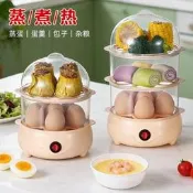 【現貨可開統編】多功能蒸蛋器家用防幹燒保護小型宿舍蒸鍋煮蛋神器迷妳可攜式早餐機