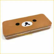 asdfkitty可愛家精品店 asdfkitty*日本san-x拉拉熊大臉鐵製筆盒/鉛筆盒/收納盒-日本正版商品