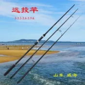 🔥阿公優選&桃園出貨🔥良藥桃園有3-3.9米遠投竿超輕超硬並繼式插節釣竿輕錨竿威海廠家碳素釣魚竿