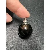 天然清料煙晶茶晶聞香瓶吊墜