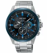 大高雄鐘錶城 seiko SK037 精工錶 V175-0ER0A(SSC683P1)Criteria三眼計時太陽能腕錶/藍 43mm｜樂天領券現折★全館特惠中★指定刷卡回饋10%