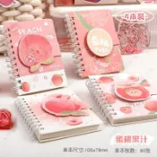 【本物研究所🎨】✨學習用品  文具用品 文具 魔術貼扣口袋本便攜式a7卡通綫圈本手賬本橫綫國小生隨身記事本