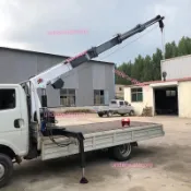 卡車車載隨車輕卡貨車安裝液壓吊機農用車伸縮旋轉起重機吊臂不含運