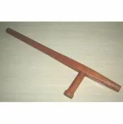 緹娜嚴選 tinaestore 【圓方青岡木T形拐-長61cm-主體直徑2.8-1對/套-1套/組】成對 T型拐棍 練習搏鬥 格鬥 自衛防身-56045