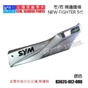 SYM三陽原廠 側條 FIGHTER 5代 五代 ZR 左側條 右側條 邊軌 側蓋 車殼 銀 單邊裝HE2