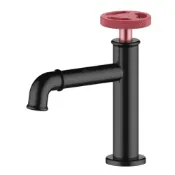 (店+)【BOSS】D-1201 MBR 工業風面盆龍頭 單冷水 消光黑 電泳表面處理