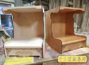 壁掛式神桌製作 半櫥神龕 吊櫥佛龕公媽龕設計~M162