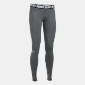 【UNDER ARMOUR】長褲 女款 運動褲 緊身褲 HG FAVORITE 灰 1287136-090