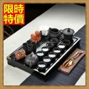 茶具組合含茶壺+茶杯+茶海+茶盤-古樸別緻紫砂功夫泡茶茶具套組68ad23【獨家進口】【米蘭精品】