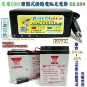 ✦ 台中電池達人►智慧型 6V密閉電池充電器 WP7-6 6V 7AH 3FM7 3-FM-7 NP7-6 兒童玩具車