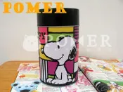 POMER☆日本大阪環球影城 USJ 絕版正品 SNOOPY 史努比 糊塗塔克 腳印 鐵罐 餅乾罐 收納罐 鐵桶 收納桶
