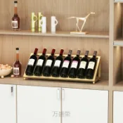 公司貨 免運 紅酒架家用擺設葡萄酒架簡約側掛紅酒展示架客廳展示架酒櫃紅酒架