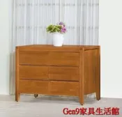 Gen9 家具生活館..非洲柚木色3.86尺六斗櫃(實木)-KH*179-3.台北地區免運費!!