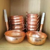 全球選品1館 生活百貨 砂鍋米線鍋紫銅餐具純銅鍋帶把鍋粉絲鍋沙鍋鍋雲南鍋小鍋純手工