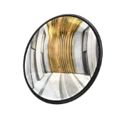 (店+)廣角鏡  室內廣角鏡 防盜凸面鏡 黑色邊框 45公分 輔助鏡  路沖鏡 交通鏡 道路反射鏡 掛牆鏡 208-MID45B