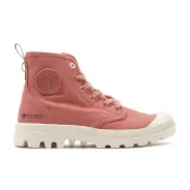 (店+)【Palladium】PALLADIUM 休閒鞋 PAMPA HI ZIP ORGANIC 梅紅 拉鍊 帆布軍靴 女 79101-648