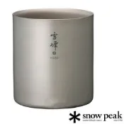 【Snow Peak】Stacking Mug H450-雪峰鈦合金雙層杯 450ml高型/ TW-122