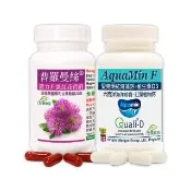 【赫而司】熟女骨本好眠(紅花苜蓿甘胺酸鎂普羅曼絲1罐60顆勝大豆異黃酮+紅海藻鈣D3錠1罐60錠瑞士維生素D)