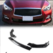 【品質保障】適用於14-23款Infiniti無限Q50 三段式前下巴 前擾流板 小改大質感 空力套件